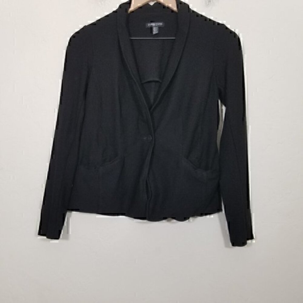 Eileen Fisher Petite Blazer Black Size PP